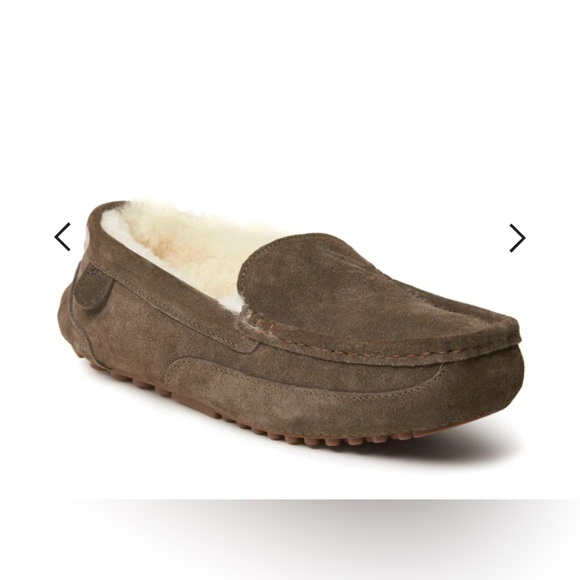 Ciabatte Dearfoams Dluxe Uomo Taglia 11-12 Marrone, Comode Con Suola E Memory Foam